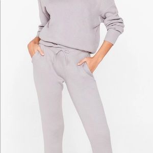 Weekend Loading Knit Sweater and Joggers